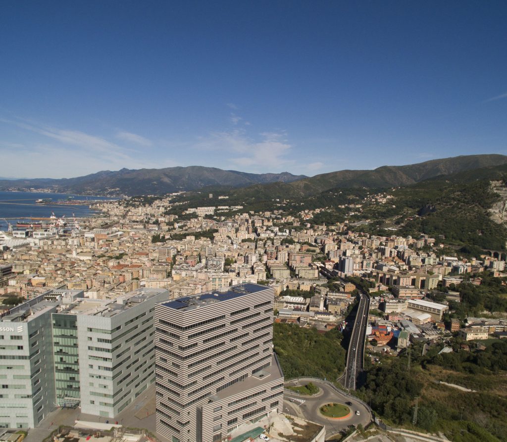 Visuale Parco Scientifico degli Erzelli dall'alto